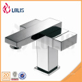 Unique design double square handle basin faucet water tap